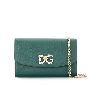 Dolce & Gabbana crystal-embellished logo bag